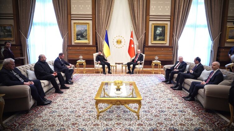 Зеленський на зустрічі з Ердоганом