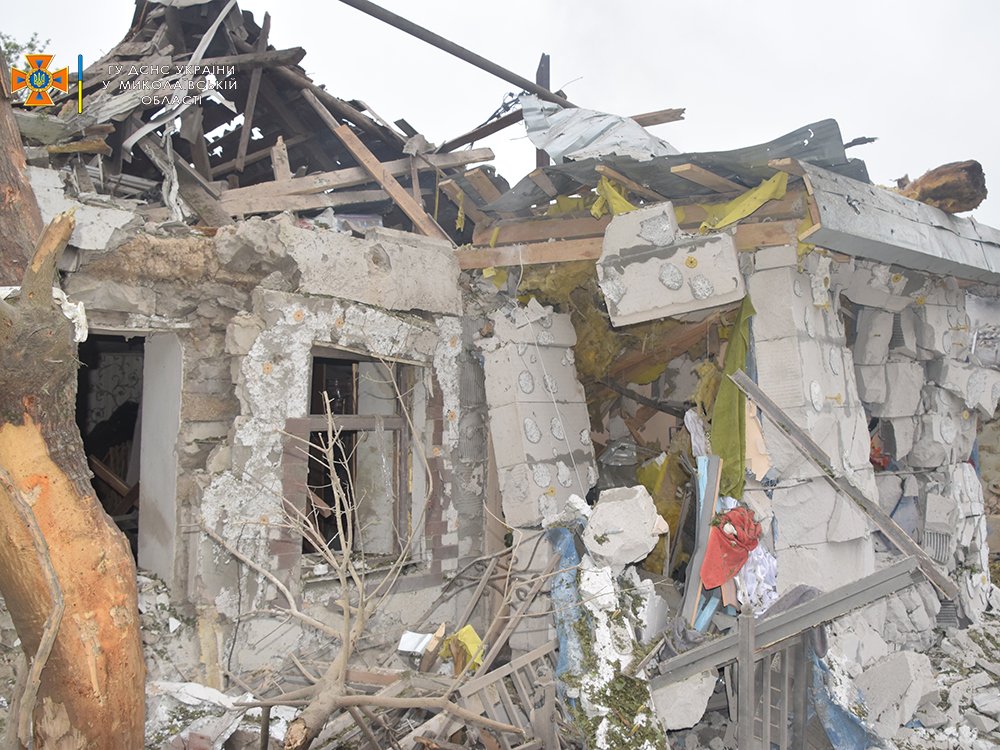 Ракентный удар по Николаеву