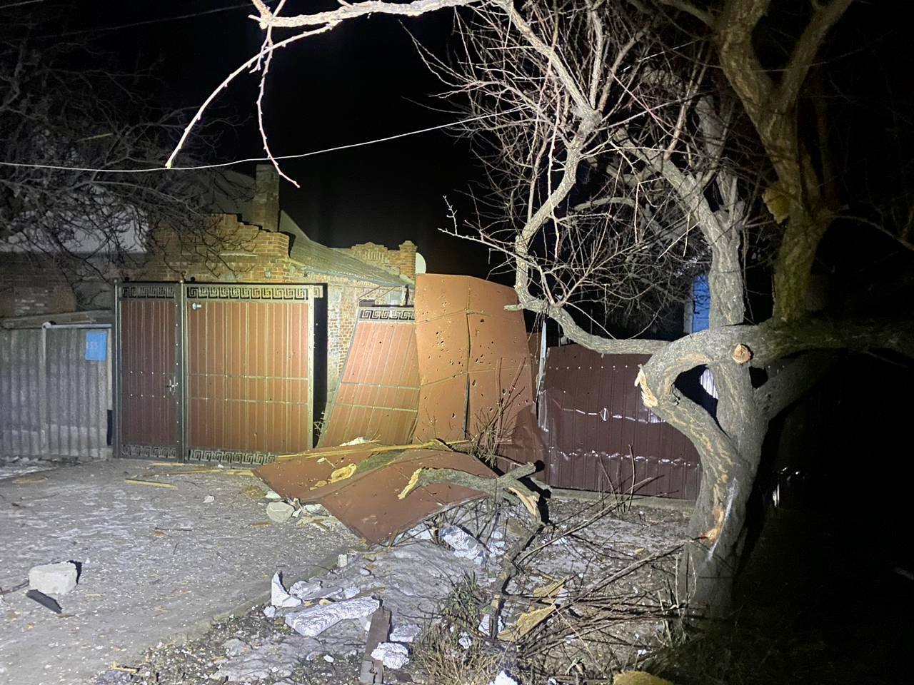 Последствия обстрела Днепропетровщины