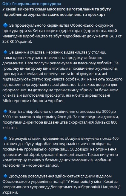 Поддельное удостоверение журналиста Киев