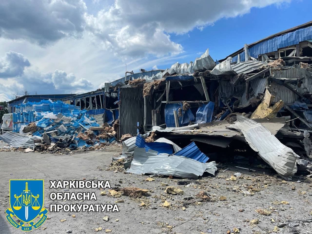 Последствия обстрела в Харькове