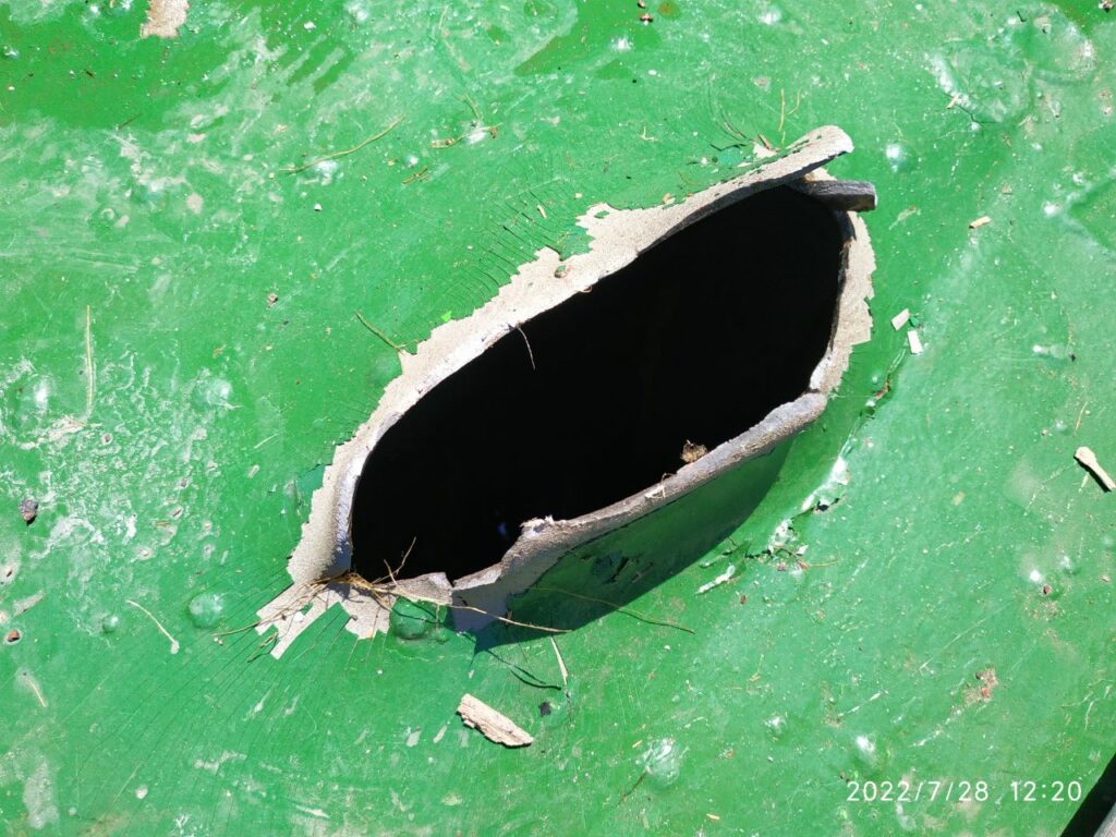 "Шляховик" подорвался на мине