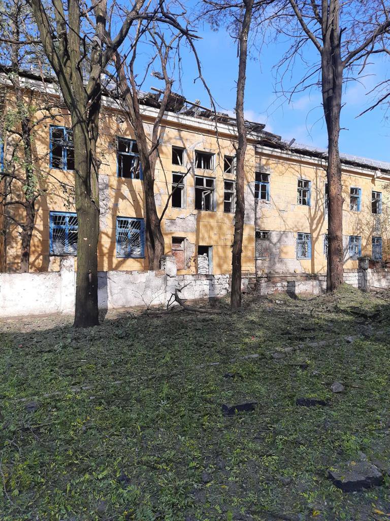 Последствия обстрела Краматорска