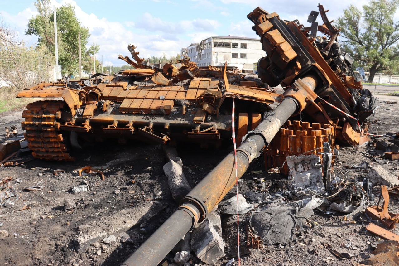 В ГУ Национальной полиции в Харьковской области появились фото Купянска после боев за город и освобождения от российских захватчиков