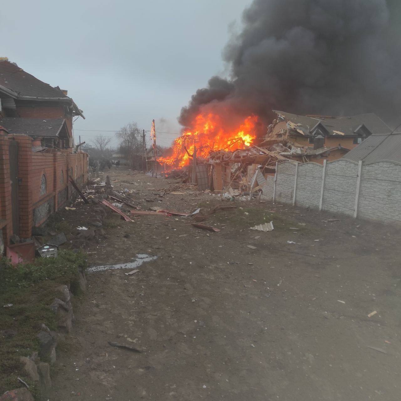 Последствия ударов по Днепру