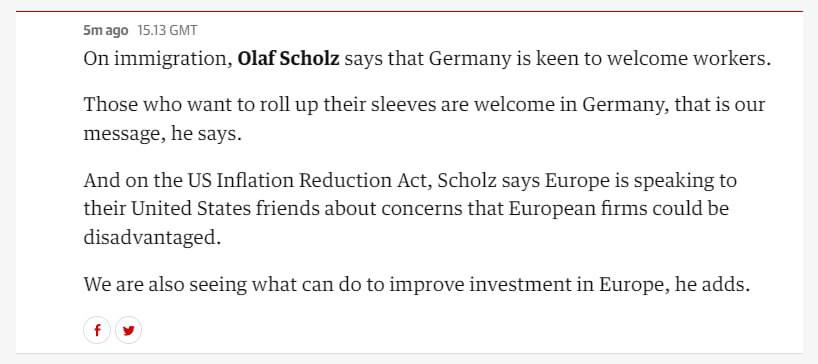 Шольц выступил на форуме