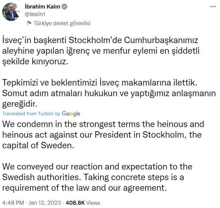 Туреччина не піде на поступки Швеції