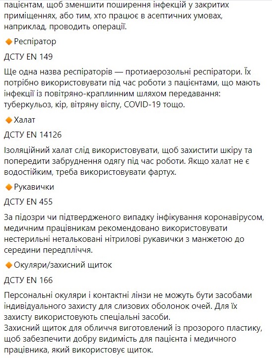 Минздрав дал инструкцию по выбору СИЗ для врачей