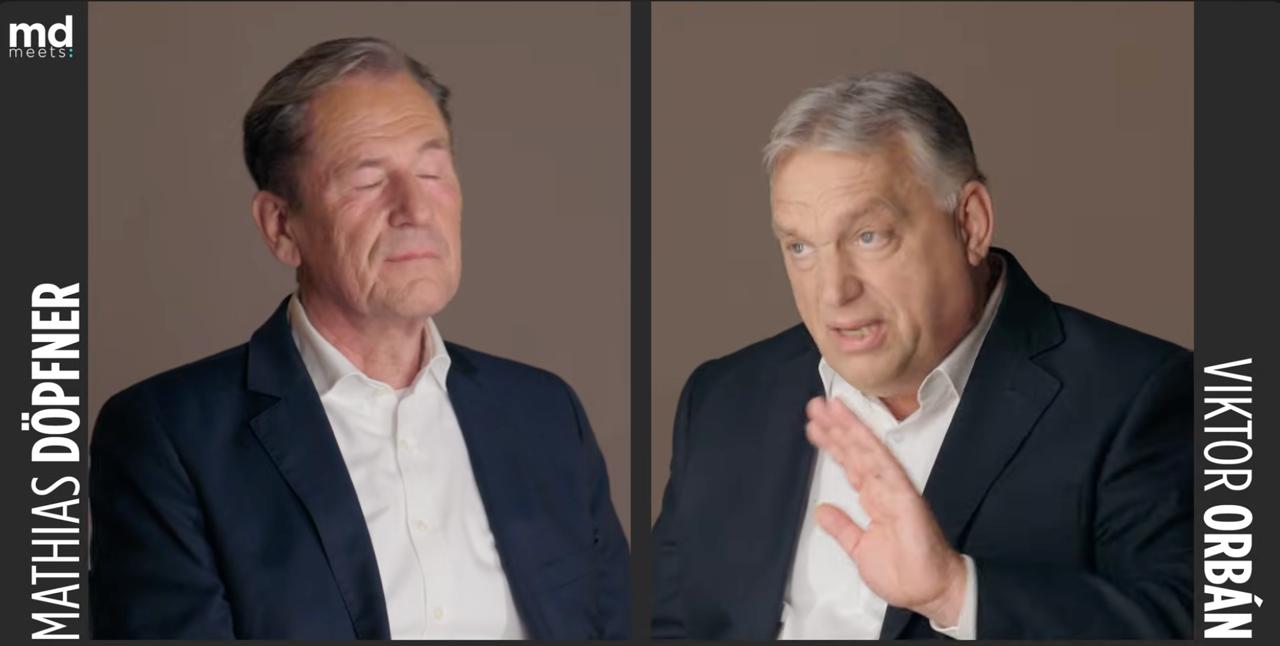 Снимок заголовка на mdmeets.com - Орбан отрицает намерение России воевать с Евросоюзом и НАТО