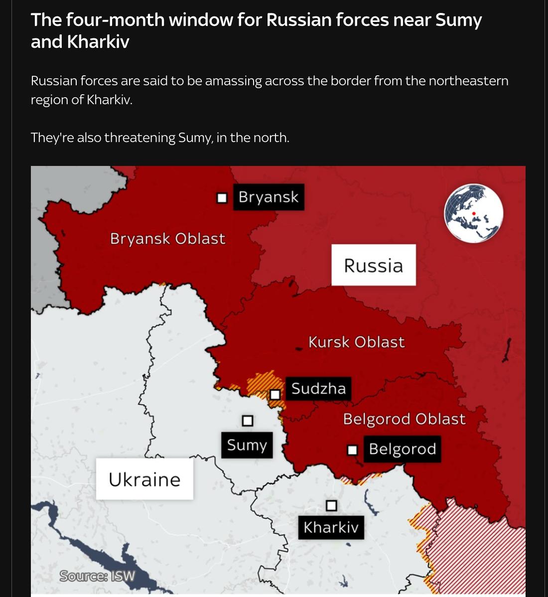 Знімок заголовка на sky.com/skynews
