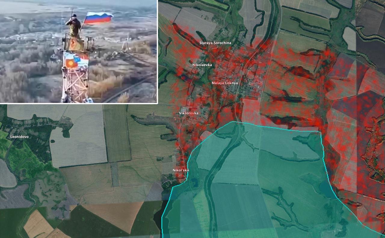 Карта боевых действий. Источник - Х