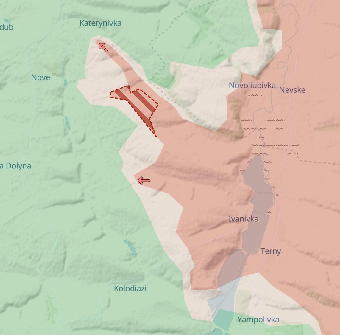 Карта боевых действий (2.3). Источник - Телеграм