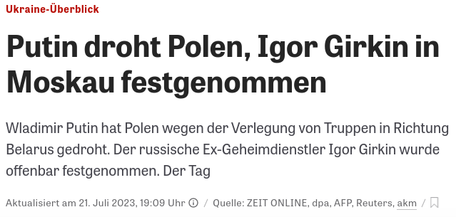 Скриншот из Die Zeit