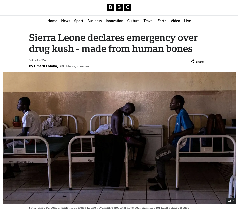 Снимок заголовка на bbc.com