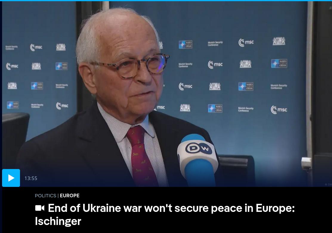 Знімок заголовка на dw.com - У Європі побоюються припинення війни Росії з Україною